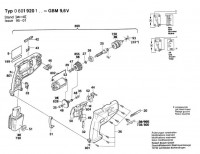 Bosch 0 601 920 103 Gbm 9,6 Vrl Cordless Drill 9.6 V / Eu Spare Parts